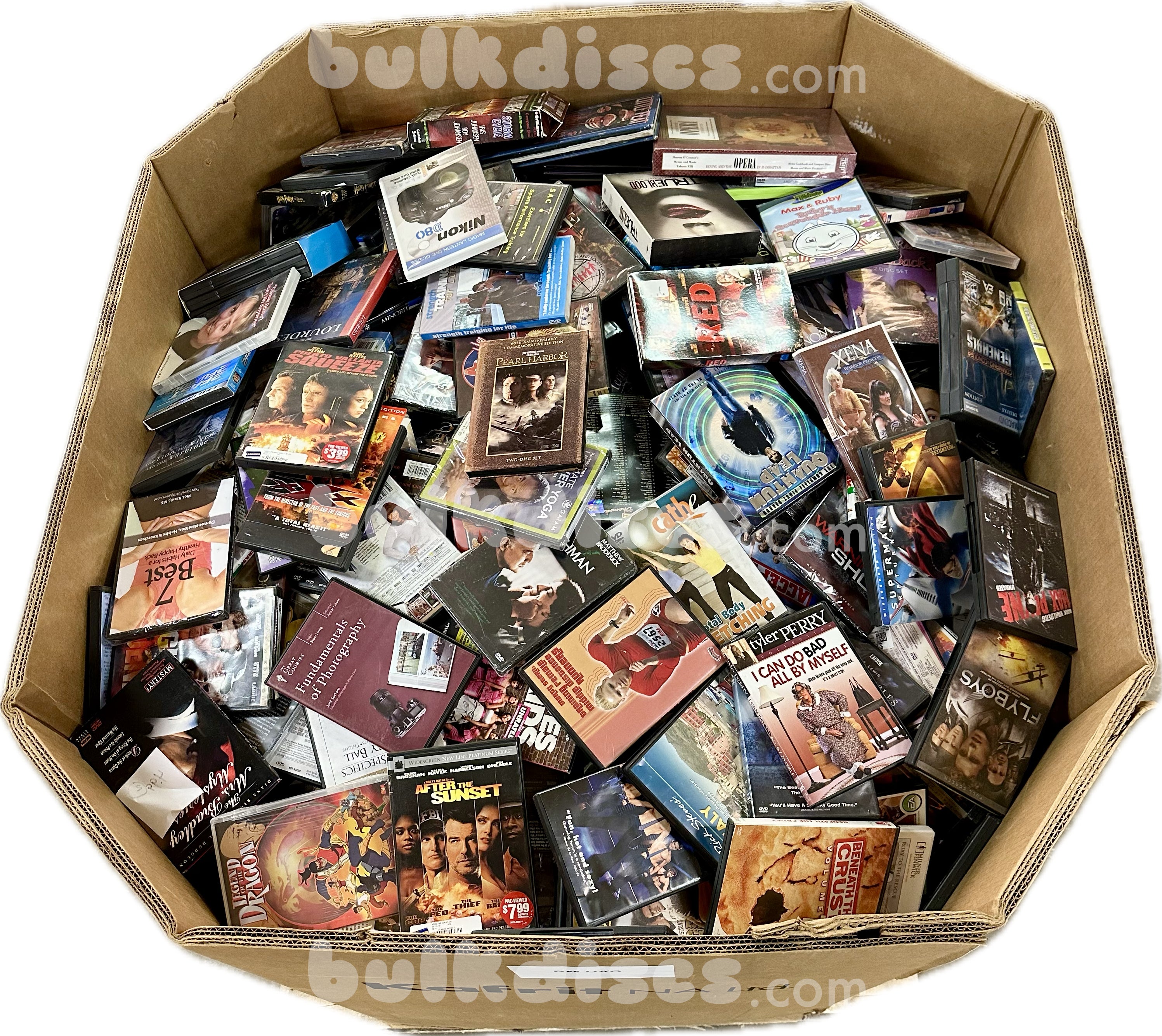 Pallets of Wholesale Bulk Assorted DVDs for Sale | BulkDiscs.com ...