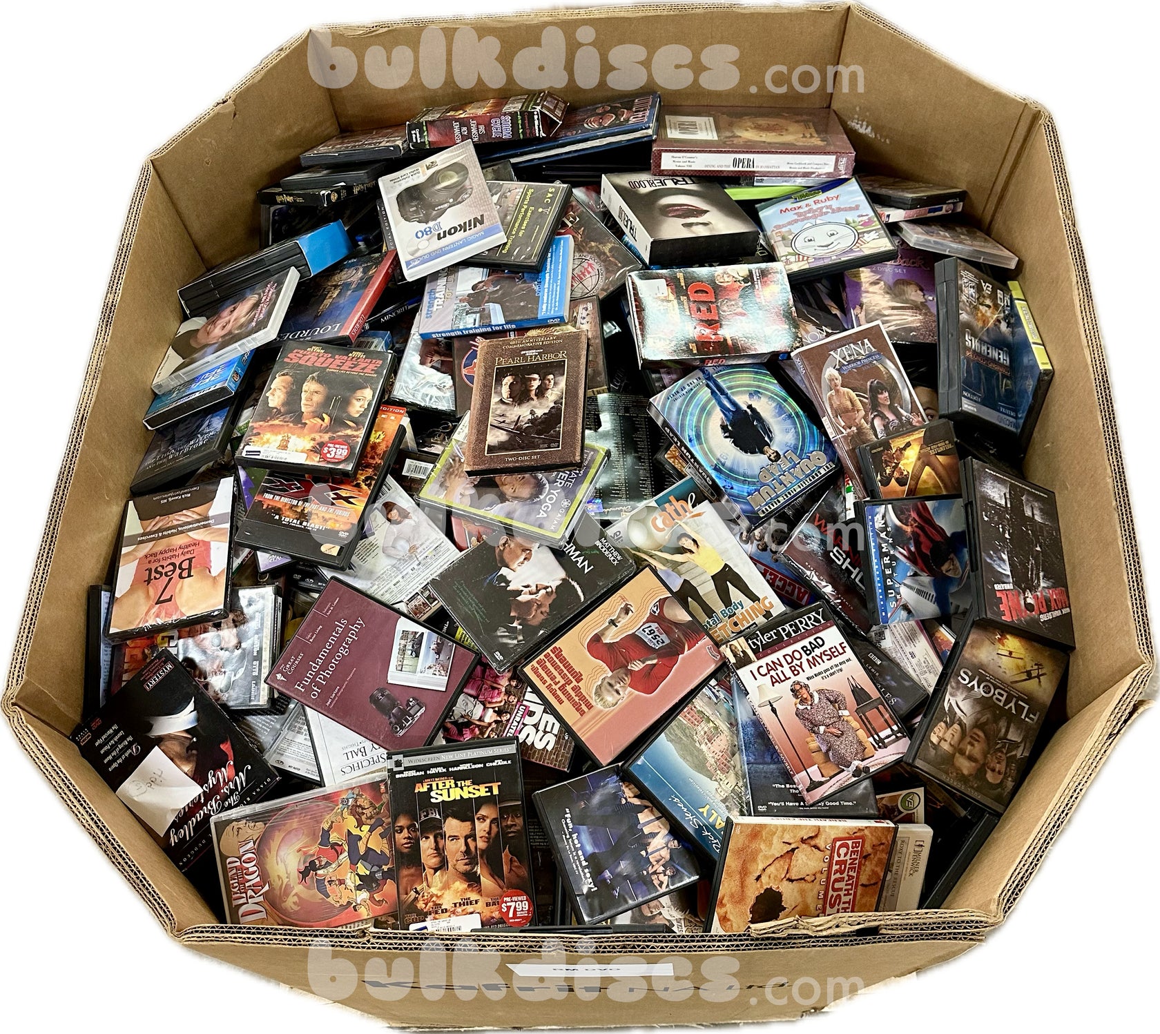 Pallets of Wholesale Bulk Assorted DVDs for Sale Wholesale CDs & DVDs for Sale
