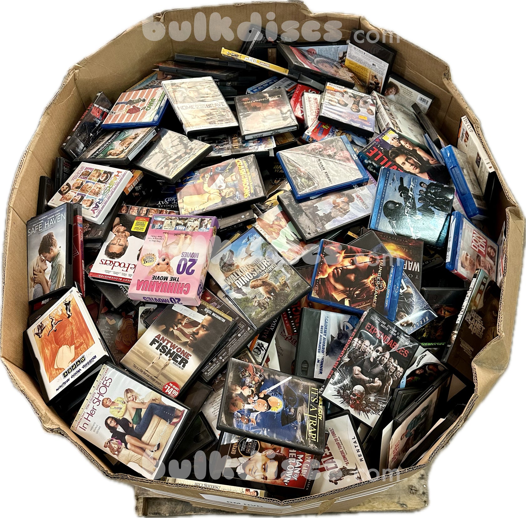 Pallets of Wholesale Bulk Assorted DVDs for Sale Wholesale CDs & DVDs for Sale