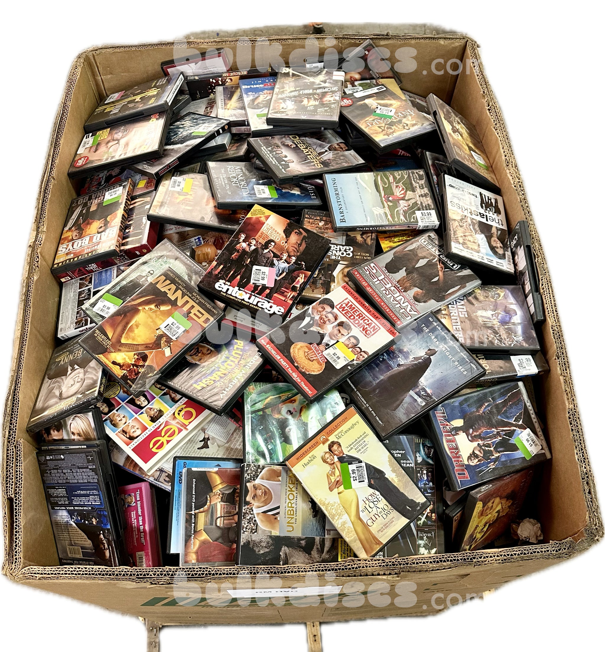 Pallets of Wholesale Bulk Assorted DVDs for Sale