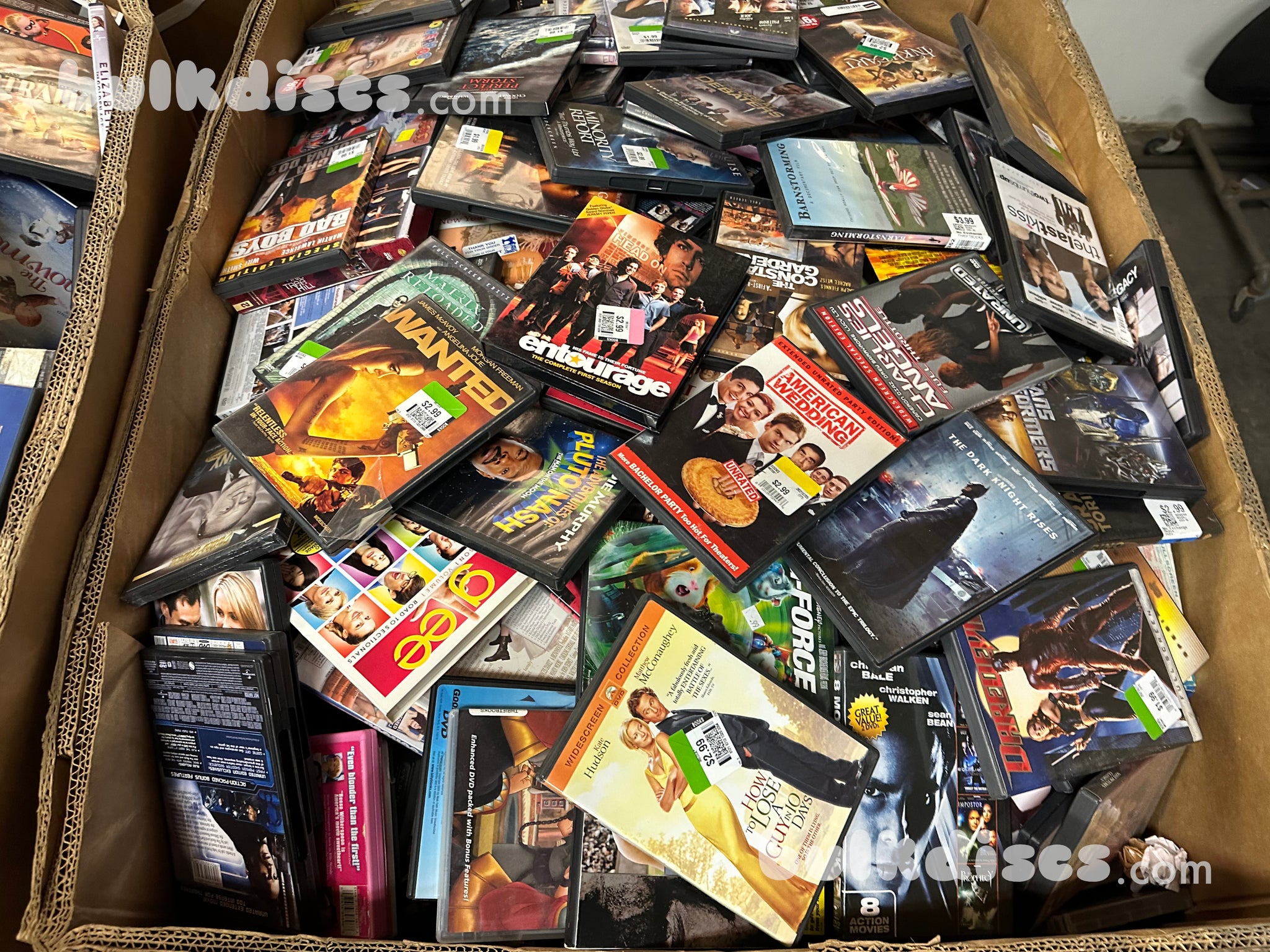Pallets of Wholesale Bulk Assorted DVDs for Sale | BulkDiscs.com ...